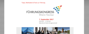 Führungskongress Rhein-Neckar mit Dr. Walter Schoger